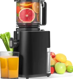 Extracteur de Jus Lent 250W, Large Ouverture, Pressage à Froid