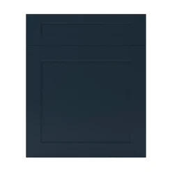 Façade de cuisine 1 porte et 1 tiroir Artemisia bleu mat l. 60 cm x H. 72 cm GoodHome