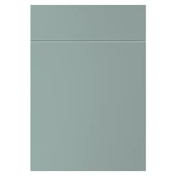 Façade de cuisine 1 porte et 1 tiroir Stevia vert mat l. 50 cm x H. 72 cm GoodHome