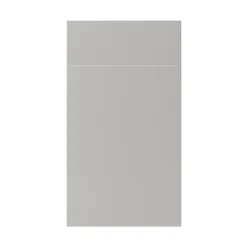 Façade de cuisine 1 porte et 1 tiroir Stevia gris mat l. 40 cm x H. 72 cm GoodHome