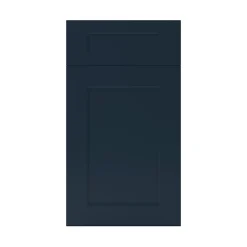 Façade de cuisine 1 porte et 1 tiroir Artemisia bleu mat l. 40 cm x H. 72 cm GoodHome