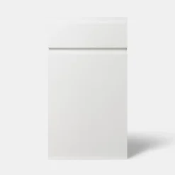 Façade de cuisine 1 porte et 1 tiroir Garcinia blanc brillant l. 40 cm x H. 72 cm GoodHome