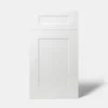Façade de cuisine 1 porte et 1 tiroir Artemisia blanc mat l. 40 cm x H. 72 cm GoodHome