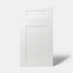 Façade de cuisine 1 porte et 1 tiroir Artemisia blanc mat l. 40 cm x H. 72 cm GoodHome