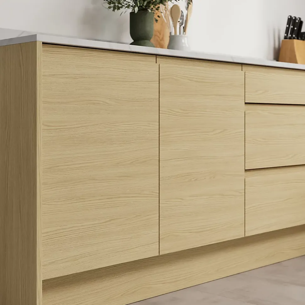 Façade de cuisine 1 porte Garcinia effet chêne l. 45 x H. 72 cm GoodHome