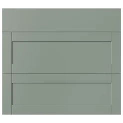 Façade de cuisine 1 tiroir et 2 casseroliers Ash vert sauge l. 79,7 cm x H. 71,5 cm GoodHome