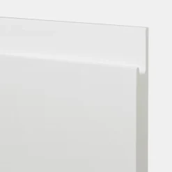 Façade de cuisine 1 tiroir et 2 casseroliers Garcinia blanc brillant l. 80 cm x H. 72 cm GoodHome