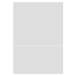 Façade de cuisine 1 tiroir et 2 caissons Stevia blanc mat l. 49,7 x H. 71,5 cm GoodHome