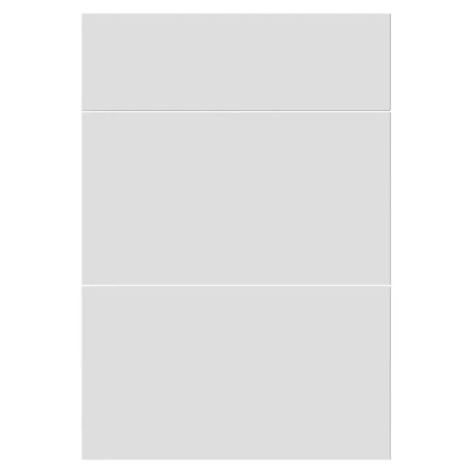 Façade de cuisine 1 tiroir et 2 caissons Stevia blanc mat l. 49,7 x H. 71,5 cm GoodHome