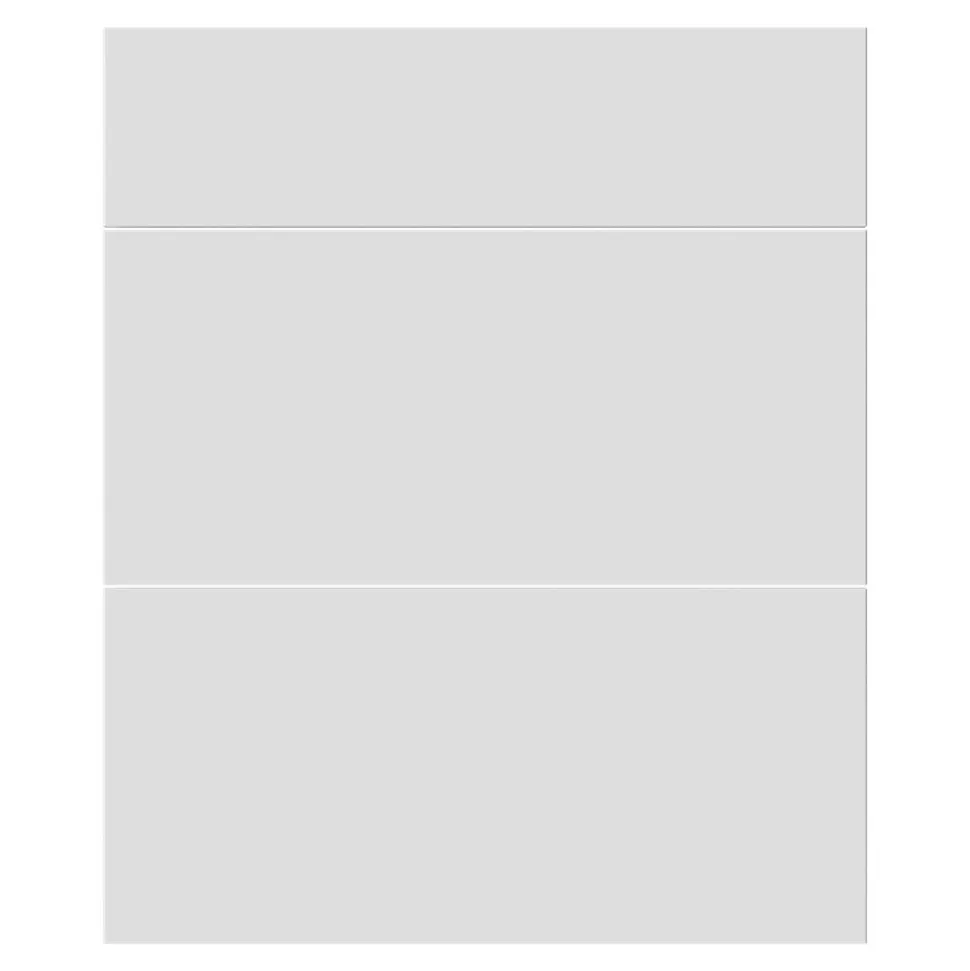 Façade de cuisine 1 tiroir et 2 caissons Stevia blanc mat l. 59,7 x H. 71,5 cm GoodHome