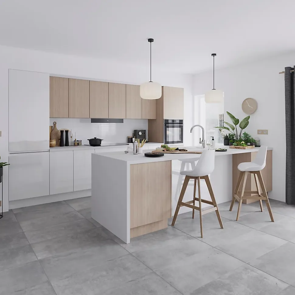 Façade de cuisine hotte / casserolier Garcinia blanc l. 100 cm GoodHome