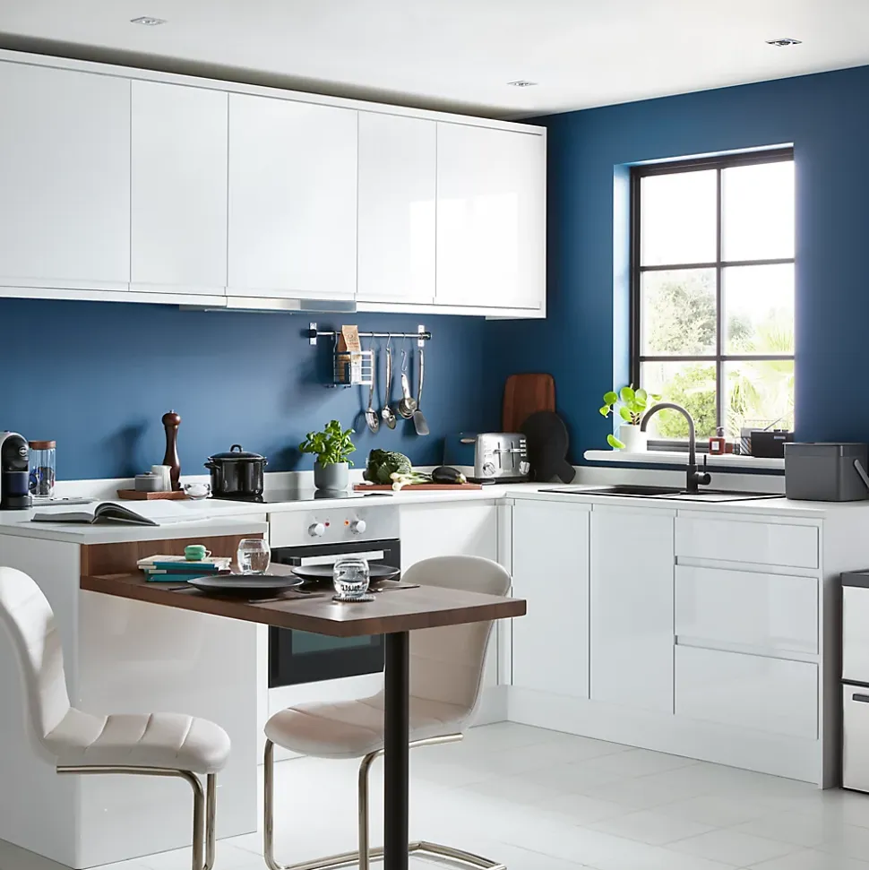 Façade de cuisine hotte / casserolier Garcinia blanc l. 100 cm GoodHome