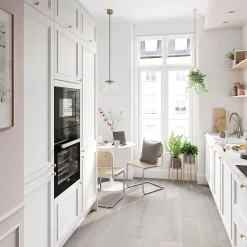 Façade de cuisine hotte / casserolier Artemisia blanc mat l. 40 cm GoodHome