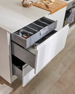 Façade de tiroir intérieur de cuisine Soto gris anthracite l. 60 cm GoodHome