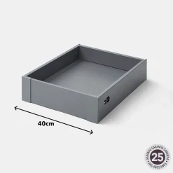 Façade de tiroir intérieur de cuisine Soto gris anthracite l. 40 cm GoodHome