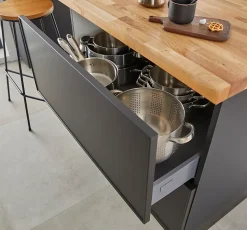 Façade de tiroir intérieur de cuisine Soto gris anthracite l. 80 cm GoodHome