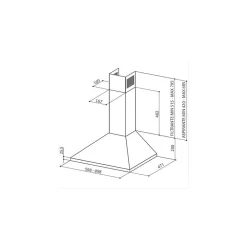 FABER Hotte décorative 90 cm Valla 900 370 m3/h - 5605618