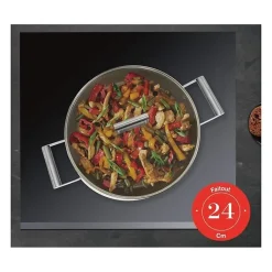 Faitout bas en aluminium forgé 24 cm Crème Arthur Martin AM6523