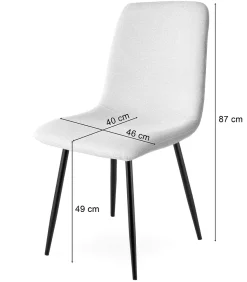 Fauteuil de salon rembourré VALORA RIFT - Beige x 2