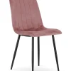 Fauteuil VALORA JEWA - Élégant revêtement en velours rose pour salon, cuisine, salle à manger CODE 4080