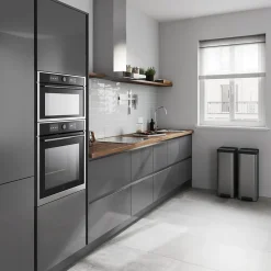 Faux rail de tiroir pour lave-vaisselle acier brossé L. 59,7 cm Caraway Innovo GoodHome