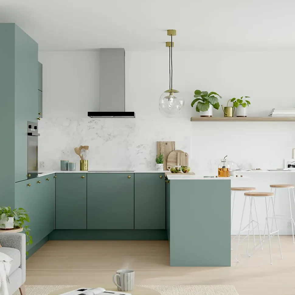 Fileur d'angle GoodHome Stevia vert H. 71,5 cm x l. 20.5 mm x Ep. 18 mm