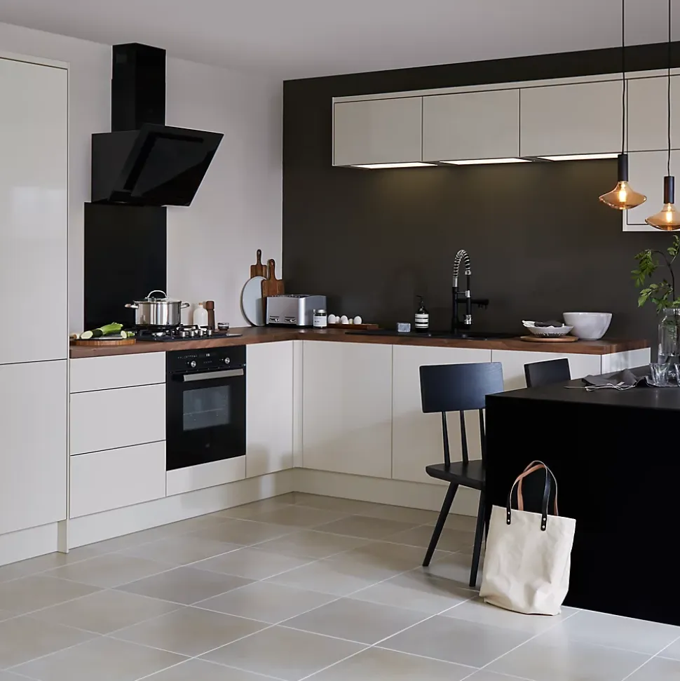 Fileur d'angle GoodHome Stevia Crème H. 71.5 cm x l. 59 mm x Ep. 5 mm