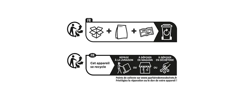 Filtres à charbon rond CARBFILT21 Ø 18 cm noir, 2 pièces