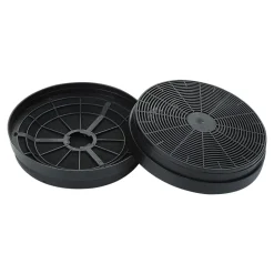 Filtres à charbon rond CARBFILT21 Ø 18 cm noir, 2 pièces