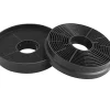 Filtres à charbon rond Cooke & Lewis CARBFILT22 Ø10,5 cm noir, 2 pièces