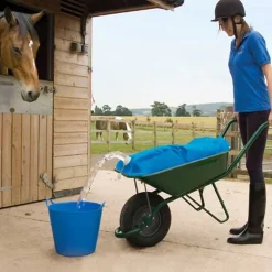 FISHTEC Réservoir d'eau Capacité 80 L - Pliable avec Surface antidérapante Résistant et Souple pour Le Jardin 100x70 cm