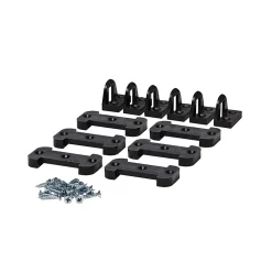 Fixations pour bandeau de four Unika noir, 6 pièces