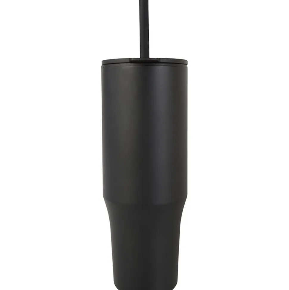 Floso - Mug avec paille BRADY Noir uni (Taille unique)