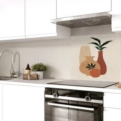 Fond de hotte effet brossé Fruits multicouleur l. 60 cm x H. 70 cm x ép. 3 mm