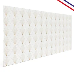 Fond de hotte en aluminium - art déco blanc - 70x60 cm