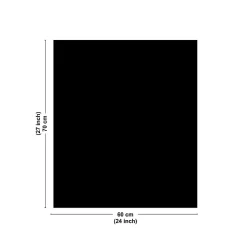 Fond de hotte en aluminium - essentiel noir - 70x60 cm