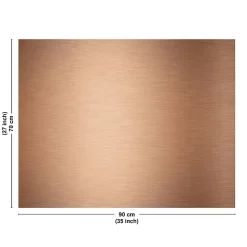 Fond de hotte en aluminium - effet industriel cuivre - 70x90 cm