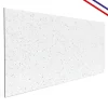 Fond de hotte en aluminium - motif terrazzo blanc et vert - 70x60 cm