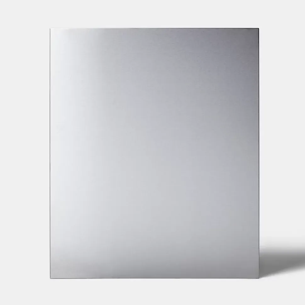 Fond de hotte inox métal brossé GoodHome Kasei l. 90 cm x H. 70 cm x ép. 10 mm