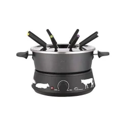 Fondue - LITTLE BALANCE - Meuuuh - Noir - 1000W - 2L