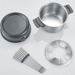 Fondue Electrique SEVERIN - FO2473 - Capacité 1,4L - Jusqu'a 8 personnes - Thermostat réglables - 1500W