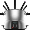Fondue électrique inox 1000W 8 personnes avec thermostat