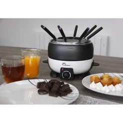 Fondue LITTLE BALANCE - Happy Fondue - Capacité 2L - Jusqu'à 8 personnes - Thermostat réglable - 800 W