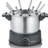 Fondue 1500w 8 fourchettes inox/noir Severin 2470