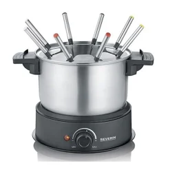 Fondue 1500w 8 fourchettes inox/noir Severin 2470
