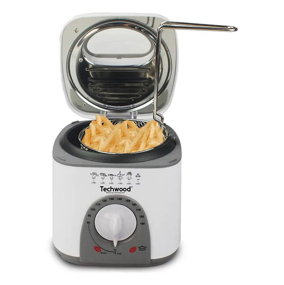 Fondue/Friteuse 1 L - Techwood TFF-81 - Puissance 950W - thermostat réglable de 80 à 190 degrés