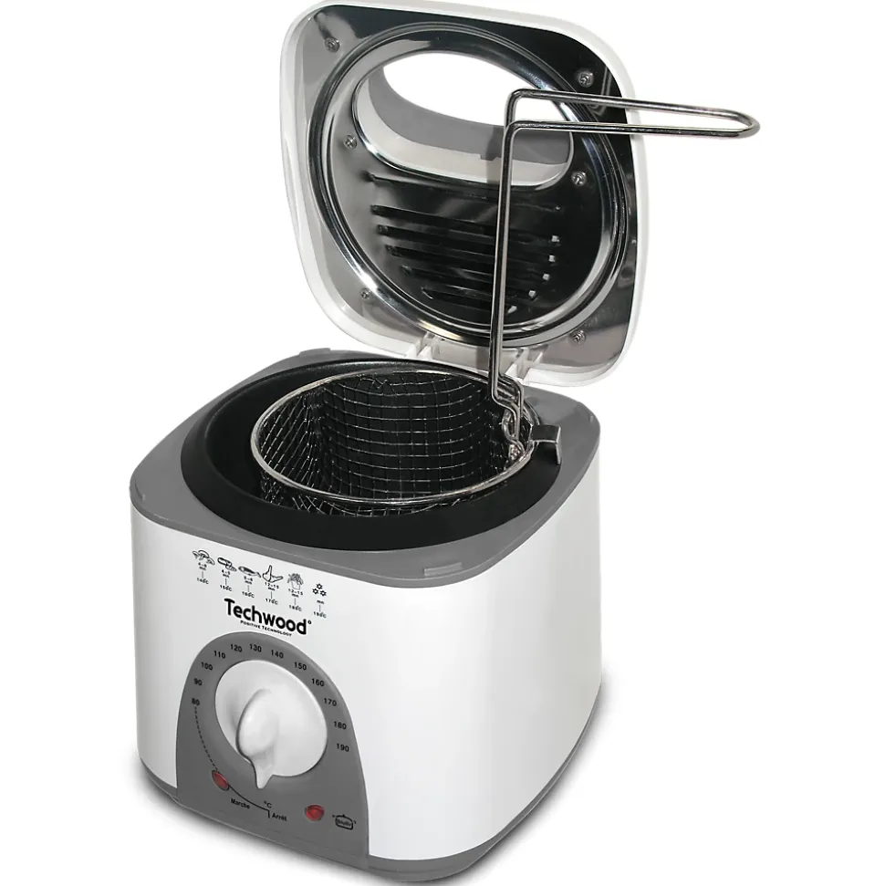 Fondue/Friteuse 1 L - Techwood TFF-81 - Puissance 950W - thermostat réglable de 80 à 190 degrés