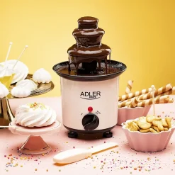 Fontaine à chocolat Adler AD 4487, 200ml, 30W + 10 batonnets + 1 cuillère