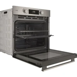 Four encastrable - Pyrolyse hydrolyse - Chaleur pulsée - HOTPOINT - HAO854PSX - Inox - 71 L - A++