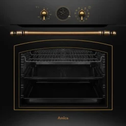 Four multifonction - Catalyse - AMICA - ED17319B RETRO - Noir - 59,5 x 59,5 x 57 cm